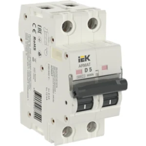 IEK ARMAT Автоматический выключатель M06N 2P D 5А - AR-M06N-2-D005 IEK ARMAT Автоматический выключатель M06N 2P D 5А - AR-M06N-2-D005