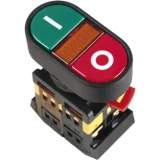 IEK Кнопка APВВ-22N "I-O" d=22мм неон/240В 1з+1р