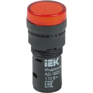 IEK Лампа AD16DS(LED)матрица d=16мм красный 110В AC/DC - BLS10-ADDS-110-K04-16 IEK Лампа AD16DS(LED)матрица d=16мм красный 110В AC/DC - BLS10-ADDS-110-K04-16