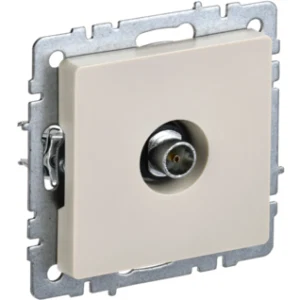 IEK BRITE Розетка TV оконечная РТВ11-0-БрКр бежевый - BR-A10-O-K10 IEK BRITE Розетка TV оконечная РТВ11-0-БрКр бежевый - BR-A10-O-K10