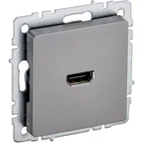 IEK BRITE Розетка HDMI РHDMI-0-БрС сталь