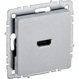 IEK BRITE Розетка HDMI РHDMI-0-БрА алюминий