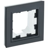 IEK BRITE Рамка 1-местная IP44 РУ-1-БрГ-44 графит