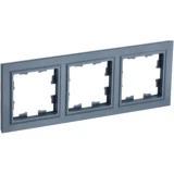 IEK BRITE Рамка 3-местная РУ-3-БрМ маренго