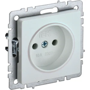 IEK BRITE Розетка 1-местная без заземления без защитных шторок 10А РС10-1-0-БрЖ жемчуг - BR-R10-10-K36 IEK BRITE Розетка 1-местная без заземления без защитных шторок 10А РС10-1-0-БрЖ жемчуг - BR-R10-10-K36