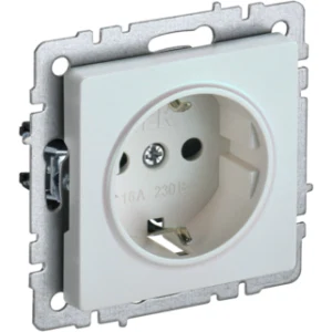 IEK BRITE Розетка 1-местная с заземлением с защитными шторками 16А РС14-1-0-БрЖ жемчуг - BR-R14-16-K36 IEK BRITE Розетка 1-местная с заземлением с защитными шторками 16А РС14-1-0-БрЖ жемчуг - BR-R14-16-K36
