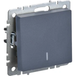IEK BRITE Выключатель 1-клавишный с индикацией 10А ВС10-1-1-БрМ маренго - BR-V10-1-10-K35 IEK BRITE Выключатель 1-клавишный с индикацией 10А ВС10-1-1-БрМ маренго - BR-V10-1-10-K35