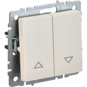 IEK BRITE Выключатель жалюзи 10А ВС10-1-5-БрКр бежевый - BR-V15-0-10-K10 IEK BRITE Выключатель жалюзи 10А ВС10-1-5-БрКр бежевый - BR-V15-0-10-K10