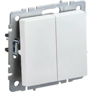 IEK BRITE Выключатель 2-клавишный 10А ВС10-2-0-БрЖ жемчуг - BR-V20-0-10-K36 IEK BRITE Выключатель 2-клавишный 10А ВС10-2-0-БрЖ жемчуг - BR-V20-0-10-K36