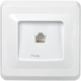 IEK Розетка 1-местная телефонная РТ10-ВБ RJ11 ВЕГА белый