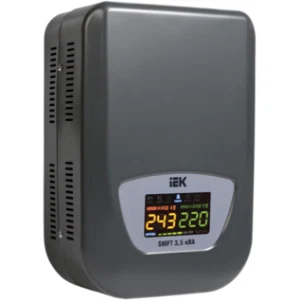 IEK Стабилизатор напряжения настенный SHIFT 3,5кВА - IVS12-1-03500 IEK Стабилизатор напряжения настенный SHIFT 3,5кВА - IVS12-1-03500