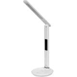 IEK LIGHTING Светильник светодиодный настольный 2011 7Вт на подставке QI-заряд USB-выход кожа белый