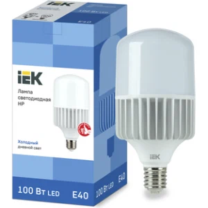 IEK Лампа светодиодная HP 100Вт 230В 6500К E40 - LLE-HP-100-230-65-E40 IEK Лампа светодиодная HP 100Вт 230В 6500К E40 - LLE-HP-100-230-65-E40