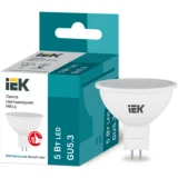 IEK Лампа светодиодная MR16 софит 5Вт 230В 4000К GU5.3