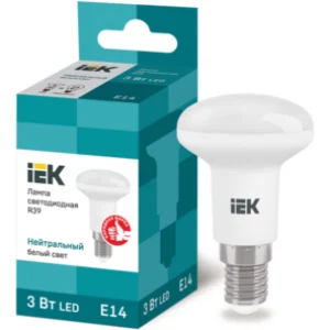 IEK Лампа светодиодная R39 рефлектор 3Вт 230В 4000К E14 - LLE-R39-3-230-40-E14 IEK Лампа светодиодная R39 рефлектор 3Вт 230В 4000К E14 - LLE-R39-3-230-40-E14