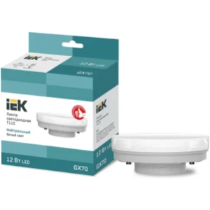 IEK Лампа светодиодная T110 таблетка 12Вт 230В 4000К GX70 - LLE-T110-12-230-40-GX70 IEK Лампа светодиодная T110 таблетка 12Вт 230В 4000К GX70 - LLE-T110-12-230-40-GX70