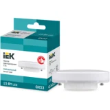 IEK Лампа светодиодная T75 таблетка 15Вт 230В 4000К GX53