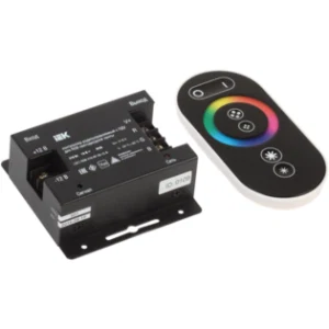 IEK Контроллер с ПДУ радио RGB 3 канала 12В 6А 216Вт черный - LSC1-RGB-216-RF-20-12-B IEK Контроллер с ПДУ радио RGB 3 канала 12В 6А 216Вт черный - LSC1-RGB-216-RF-20-12-B