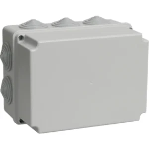 IEK Коробка распаячная КМ41245 для открытой проводки 190х140х120мм IP44 (RAL 7035, 10 гермовводов) - UKO10-190-140-120-K41-44 IEK Коробка распаячная КМ41245 для открытой проводки 190х140х120мм IP44 (RAL 7035, 10 гермовводов) - UKO10-190-140-120-K41-44