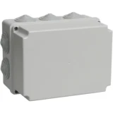 IEK Коробка распаячная КМ41246 для открытой проводки 190х140х120мм IP55 (RAL 7035, 10 гермовводов)