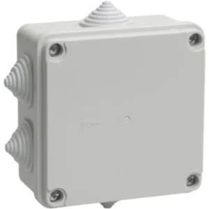 IEK Коробка распаячная КМ41234 для открытой проводки 100х100х50мм IP55 (RAL 7035, 6 гермовводов) - UKO11-100-100-050-K41-55 IEK Коробка распаячная КМ41234 для открытой проводки 100х100х50мм IP55 (RAL 7035, 6 гермовводов) - UKO11-100-100-050-K41-55
