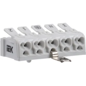 IEK Клемма пружинная соединительная КСПнз5-3L+N+PE - UKZ-B06-5P-F1-E1-10 IEK Клемма пружинная соединительная КСПнз5-3L+N+PE - UKZ-B06-5P-F1-E1-10
