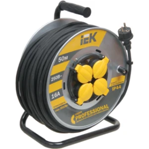 IEK Катушка УК50 на мет. с термозащитой 4 места 2P+PE/50м КГ 3х1,5мм2 IP44 PROFESSIONAL - WKP16-16-04-50-44 IEK Катушка УК50 на мет. с термозащитой 4 места 2P+PE/50м КГ 3х1,5мм2 IP44 PROFESSIONAL - WKP16-16-04-50-44