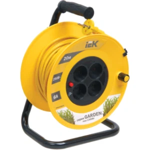 IEK Катушка УК20 с термозащитой 4 места 2P/20м 2х0,75мм2 GARDEN - WKP23-06-04-20 IEK Катушка УК20 с термозащитой 4 места 2P/20м 2х0,75мм2 GARDEN - WKP23-06-04-20