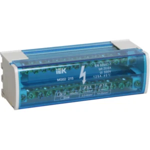 IEK Шины на DIN-рейку в корпусе (кросс-модуль) ШНК 2х15 L+PEN - YND10-2-15-125 IEK Шины на DIN-рейку в корпусе (кросс-модуль) ШНК 2х15 L+PEN - YND10-2-15-125
