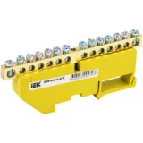 IEK Шина PE "земля" на DIN-изоляторе ШНИ-6х9-14-Д-Ж