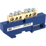 IEK Шина N "ноль" на DIN-изоляторе ШНИ-8х12-6-Д-С