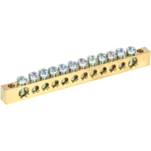 IEK Шина PEN "земля-ноль" 6х9мм 12/2 (12групп/крепеж по краям) - YNN11-12-100 IEK Шина PEN "земля-ноль" 6х9мм 12/2 (12групп/крепеж по краям) - YNN11-12-100
