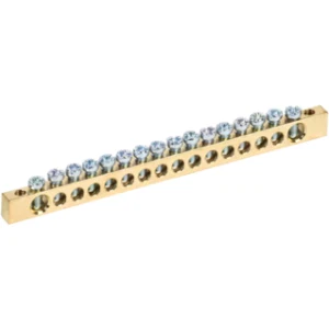 IEK Шина PEN "земля-ноль" 6х9мм 16/2 (16групп/крепеж по краям) - YNN11-16-100 IEK Шина PEN "земля-ноль" 6х9мм 16/2 (16групп/крепеж по краям) - YNN11-16-100
